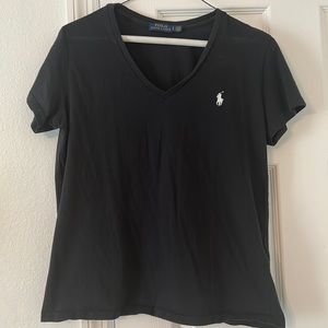 Polo by Ralph Lauren Ladies black short sleeves shirt.
